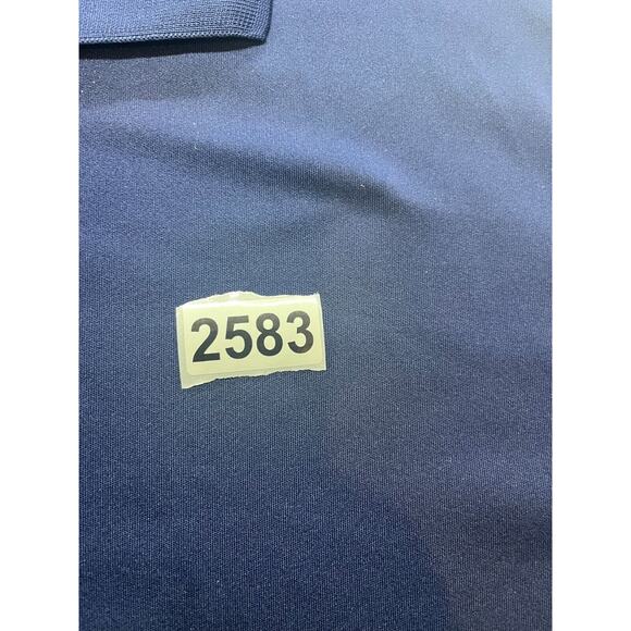 Roundtree & Yorke Performance 4XB Navy Blue Short Sleeve Golf Polo Men’s Shirt - Picture 6 of 6